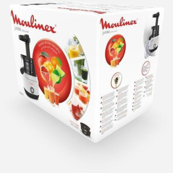 Соковыжималка шнековая Moulinex ZU150110 150Вт белый/черный от магазина РЭССИ