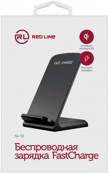 Беспроводное зар./устр. Redline Qi-12 1.1A универсальное кабель microUSB черный (УТ000021138) от магазина РЭССИ