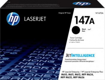 Картридж лазерный HP 147A W1470A черный (10500стр.) для HP LaserJet M610dn от магазина РЭССИ