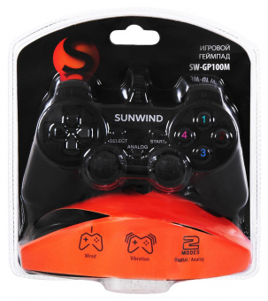 Геймпад SunWind SW-GP100M черный USB (1427308) от магазина РЭССИ