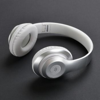 Гарнитура накладные Digma BT-14 сереб.мат. беспроводные bluetooth оголовье (BT-14S) от магазина РЭССИ