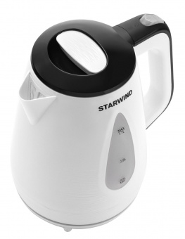 Чайник электрический Starwind SKP3213 1.7л. 2200Вт белый/черный (корпус: пластик) от магазина РЭССИ