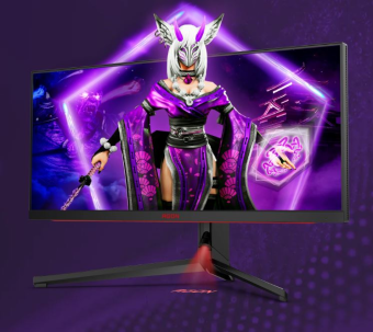 Монитор AOC 34" Agon Pro AG344UXM черный/красный IPS LED 21:9 HDMI M/M матовая HAS Piv 1000cd 178гр/178гр 3440x1440 170Hz DP 2K USB 12.77кг от магазина РЭССИ