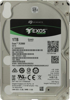 Жесткий диск Seagate SATA-III 1Tb ST1000NX0313 Server Exos 512E (7200rpm) 128Mb 2.5" от магазина РЭССИ