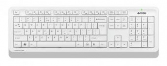 Клавиатура + мышь A4Tech Fstyler FG1010 клав:белый/серый мышь:белый/серый USB беспроводная Multimedia от магазина РЭССИ