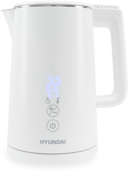 Чайник электрический Hyundai HYK-S5508 1.5л. 2200Вт белый корпус: металл/пластик от магазина РЭССИ