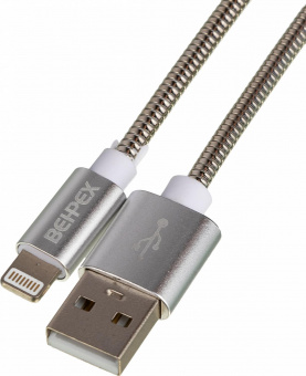 Кабель USB (m)-Lightning (m) 1м серебристый от магазина РЭССИ