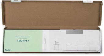 Кронштейн для телевизора Hama 00220842 черный 37"-90" макс.100кг настенный фиксированный от магазина РЭССИ