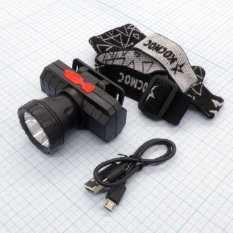 Фонарь аккум.налобный Космос KocAcHead3W от магазина РЭССИ