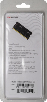 Память DDR3L 8Gb 1600MHz Hikvision HKED3082BAA2A0ZA1/8G RTL PC3-12800 CL11 SO-DIMM 204-pin 1.35В Ret от магазина РЭССИ
