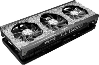 Видеокарта Palit PCI-E 4.0 PA-RTX3070TI GAMEROCK OC 8G NVIDIA GeForce RTX 3070TI 8192Mb 256 GDDR6X 1575/19000 HDMIx1 DPx3 HDCP Ret от магазина РЭССИ