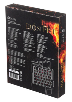 Игровой блок Оклик 701G IRON FIST черный USB for gamer LED (подставка для запястий) (1196590) от магазина РЭССИ