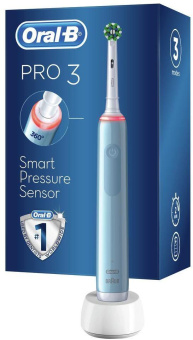 Зубная щетка электрическая Oral-B Pro 3/D505.513.3 CrossAction голубой от магазина РЭССИ