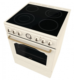 Плита Электрическая Gorenje GECS6B70CLI бежевый стеклокерамика (без крышки) от магазина РЭССИ