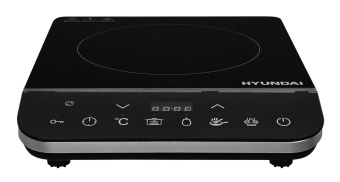 Плита Индукционная Hyundai HYC-0104 черный стеклокерамика (настольная) от магазина РЭССИ