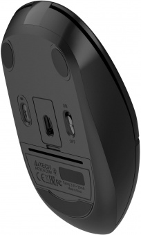 Мышь A4Tech Fstyler FB12S черный оптическая (1200dpi) silent беспроводная BT/Radio USB (3but) от магазина РЭССИ