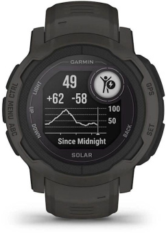 Смарт-часы Garmin Instinct 2 Solar 45мм 0.9" AMOLED корп.черный силикон рем.черный (010-02627-00) от магазина РЭССИ