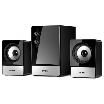 Колонки Sven MS-90 2.1 черный 10Вт от магазина РЭССИ