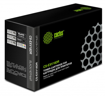 Блок фотобарабана Cactus CS-EXV18DR черный ч/б:26900стр. для IR 1022A/1022F/1024A/1024F/1024IF/1018/1018J/1020/1019J/1023/1025 Canon от магазина РЭССИ