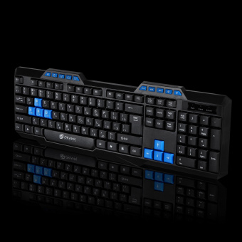 Клавиатура Оклик 750G FROST WAR черный/черный USB Multimedia for gamer от магазина РЭССИ