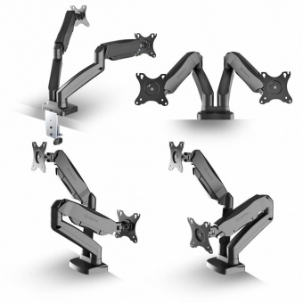 Кронштейн для мониторов Onkron G160 черный 13"-32" макс.16кг настольный поворот и наклон верт.перемещ. от магазина РЭССИ