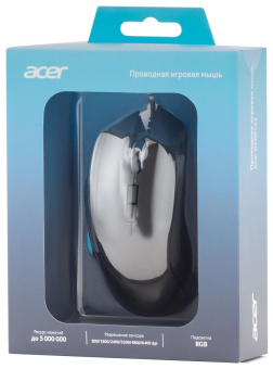 Мышь Acer OMW123 черный оптическая (6400dpi) USB (6but) от магазина РЭССИ