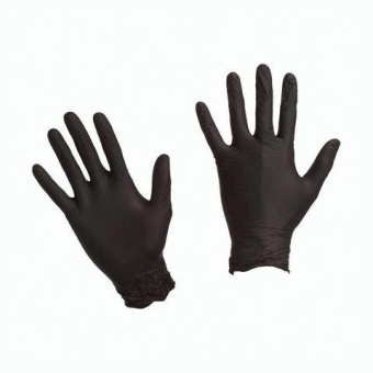 Нитриловые неопудренные перчатки Paclan комплект 25 пар 50 шт размер M средний черные 407780 605536 407783 от магазина РЭССИ