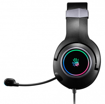Наушники с микрофоном A4Tech Bloody G350 черный 2м мониторные USB оголовье (G350 USB/ BLACK) от магазина РЭССИ