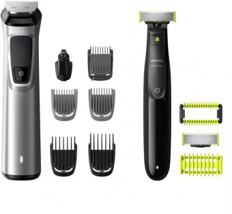 Триммер Philips MG9710/90 черный (насадок в компл:12шт) от магазина РЭССИ