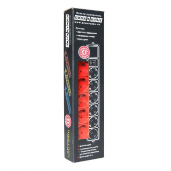 Ф-удлинитель PC 3м 5р красн. 10А SPG-MXTR-14 от магазина РЭССИ