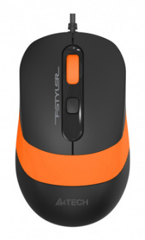 Мышь A4Tech Fstyler FM10 черный/оранжевый оптическая (1600dpi) USB (4but) от магазина РЭССИ