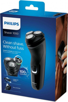 Бритва роторная Philips S1231/41 реж.эл.:3 питан.:элек.сеть/аккум. черный от магазина РЭССИ