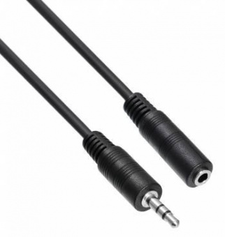 Кабель-удлинитель аудио Buro Jack 3.5 (m)/Jack 3.5 (f) 2м. черный (BAAC003-2) от магазина РЭССИ