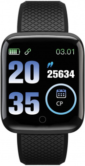 Смарт-часы SunWind SW25 1.3" TFT корп.черный рем.черный (SW25B) от магазина РЭССИ