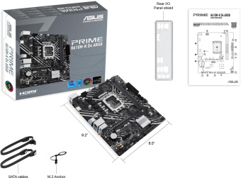 Материнская плата Asus PRIME H610M-K D4 ARGB Soc-1700 Intel H610 2xDDR4 mATX AC`97 8ch(7.1) GbLAN+HDMI от магазина РЭССИ