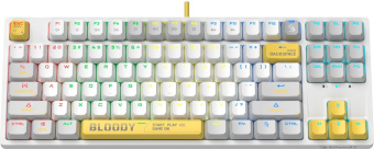 Клавиатура A4Tech Bloody S87 Energy механическая белый/желтый USB for gamer LED (S87 USB ENERGY WHITE) от магазина РЭССИ