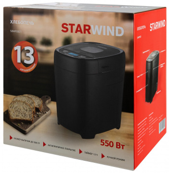 Хлебопечь Starwind SBMP0921 550Вт черный от магазина РЭССИ