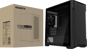 Корпус Gigabyte C102B GB-C102G черный без БП ATX 7x120mm 4x140mm 2xUSB3.0 audio bott PSU от магазина РЭССИ
