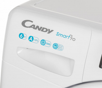 Стиральная машина Candy Smart Pro CSO34 106T1/2-07 класс: A-10% загр.фронтальная макс.:6кг белый от магазина РЭССИ