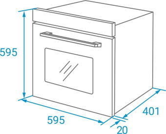 Духовой шкаф Электрический Weissgauff EOM 19 MB Edition черный от магазина РЭССИ