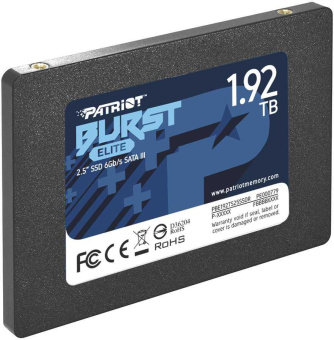 Накопитель SSD Patriot SATA III 1.92Tb PBE192TS25SSDR Burst Elite 2.5" от магазина РЭССИ