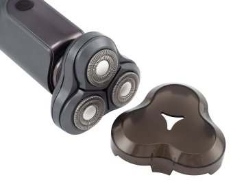 Бритва роторная Hyundai H-SH8080 реж.эл.:3 питан.:аккум. серебристый от магазина РЭССИ