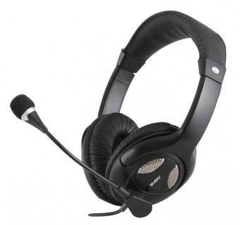 Наушники с микрофоном Sven AP-670MV черный 2.5м мониторные оголовье (SV-0410670MV) от магазина РЭССИ