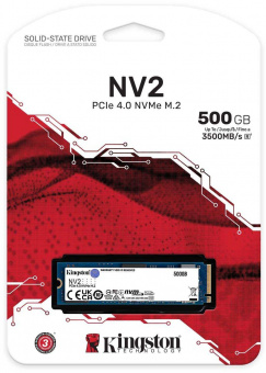 Накопитель SSD Kingston PCI-E 4.0 x4 500Gb SNV2S/500G NV2 M.2 2280 от магазина РЭССИ