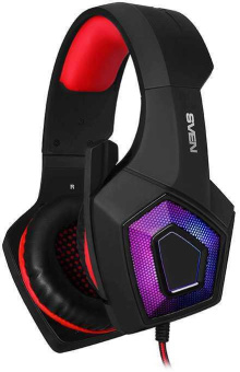 Наушники с микрофоном Sven AP-U880MV черный/красный 2.2м мониторные оголовье (SV-016739) от магазина РЭССИ