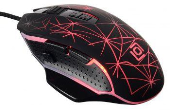 Мышь Оклик 935G STARFALL черный оптическая (3200dpi) USB (8but) от магазина РЭССИ