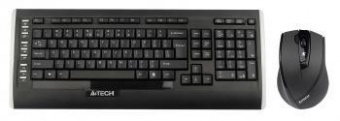 Клавиатура + мышь A4Tech 9300F клав:черный мышь:черный USB беспроводная Multimedia от магазина РЭССИ