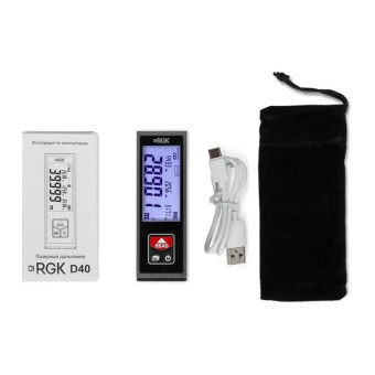 Лазерный дальномер D40 RGK 770057 от магазина РЭССИ