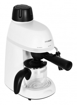 Кофеварка рожковая Hyundai HEM-1310 800Вт кремовый/серебристый от магазина РЭССИ