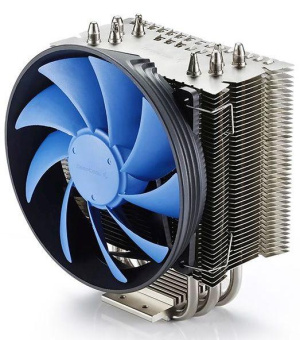 Устройство охлаждения(кулер) Deepcool Gammaxx S40 Soc-AM5/AM4/1151/1200/1700 черный/синий 4-pin 18-26dB Al+Cu 130W 610gr Ret от магазина РЭССИ
